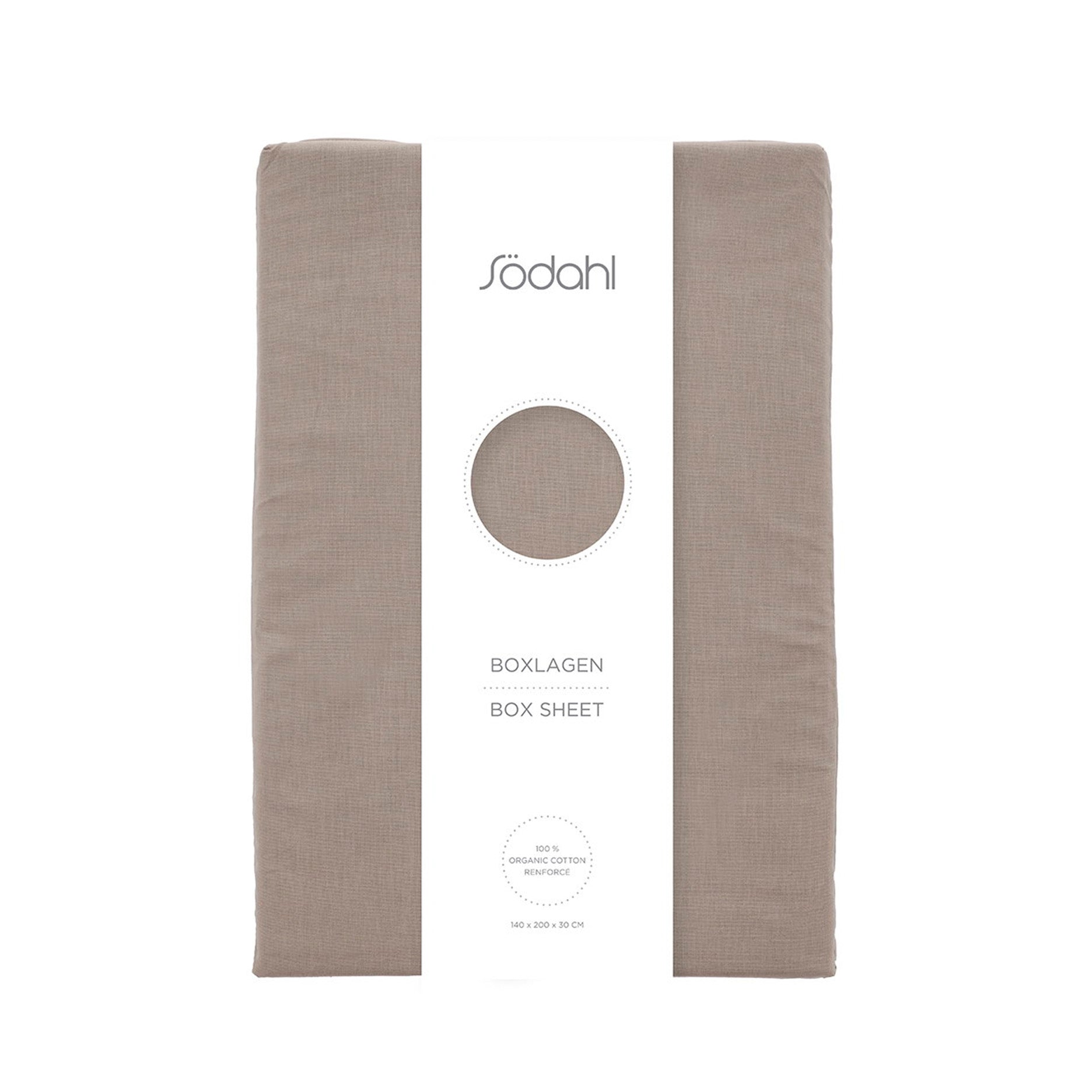 Calm boxlagen 140x200x30 cm taupe